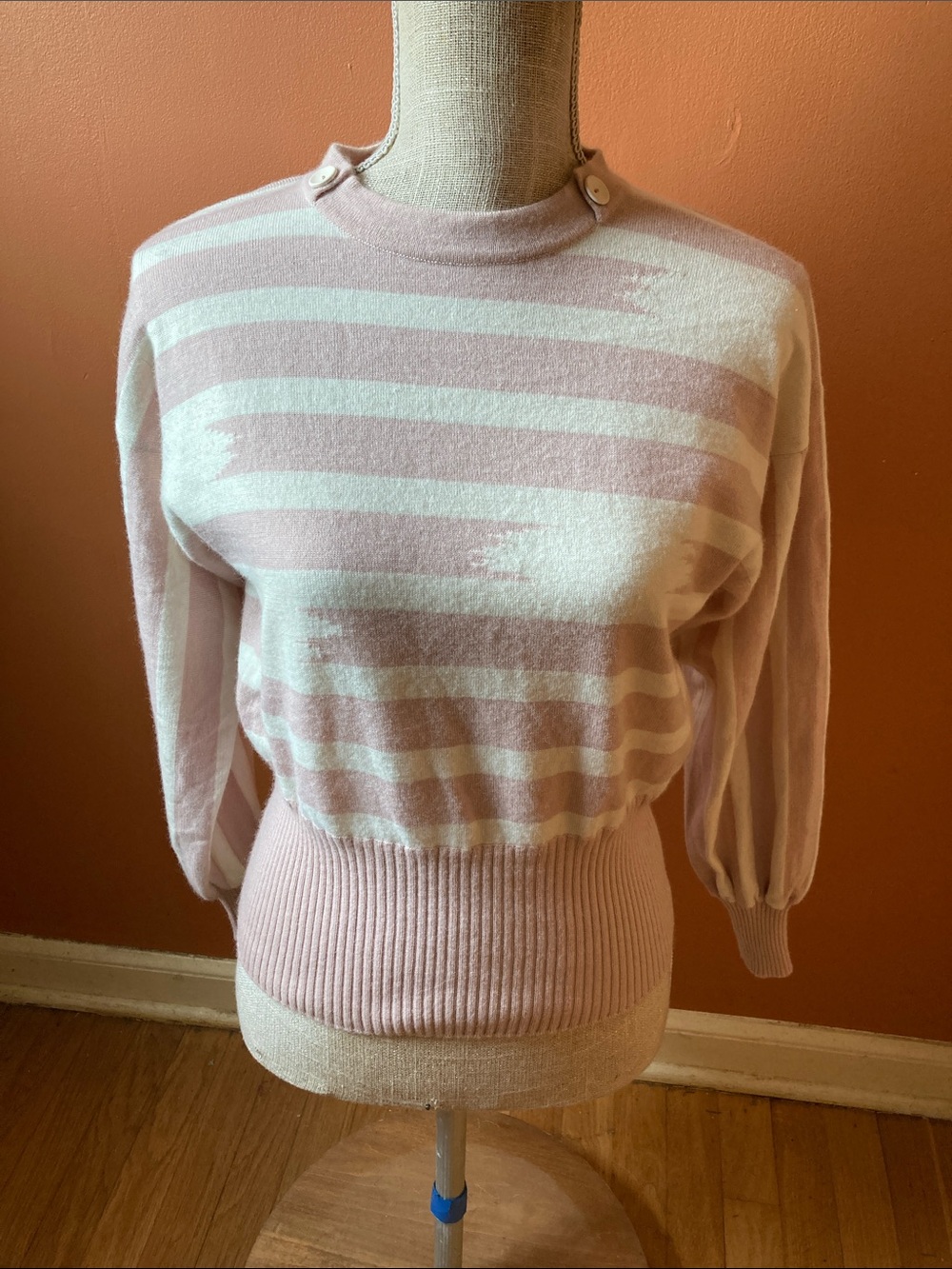 Bleyle mauve and white striped sweater - Size S